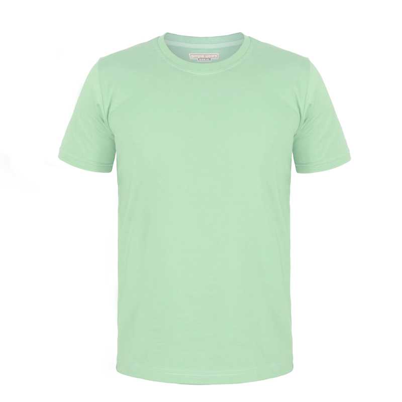 تیشرت آستین کوتاه سوپر نخ پنبه مردانه و زنانه رنگ سبز نعنایی